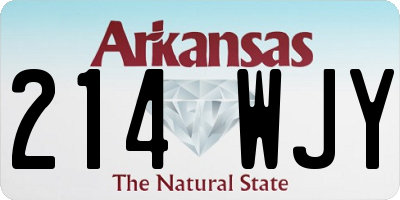 AR license plate 214WJY