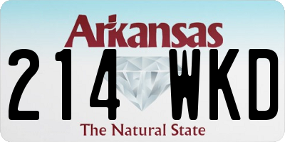 AR license plate 214WKD