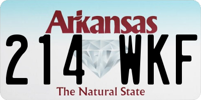 AR license plate 214WKF