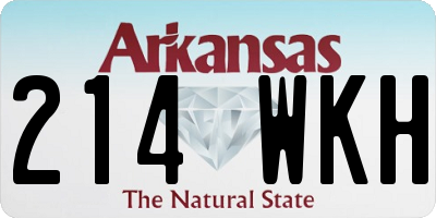 AR license plate 214WKH