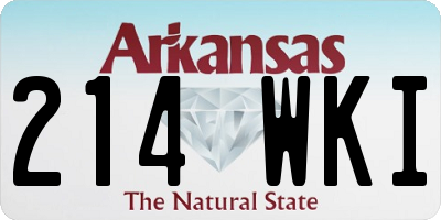 AR license plate 214WKI