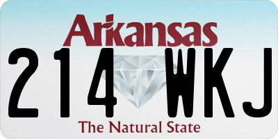 AR license plate 214WKJ