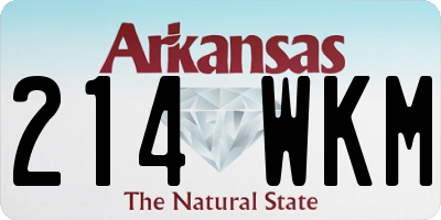 AR license plate 214WKM