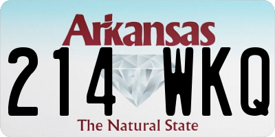 AR license plate 214WKQ
