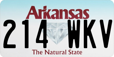 AR license plate 214WKV