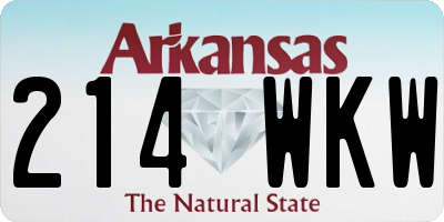 AR license plate 214WKW