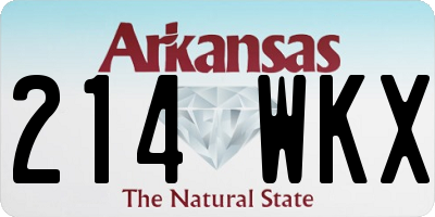 AR license plate 214WKX