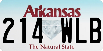 AR license plate 214WLB