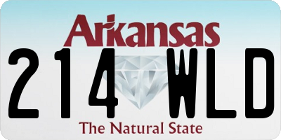 AR license plate 214WLD