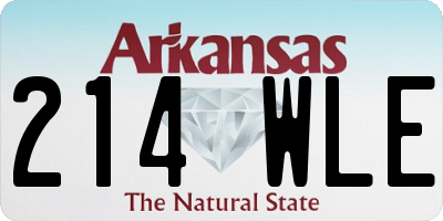 AR license plate 214WLE