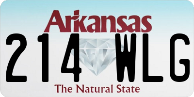 AR license plate 214WLG