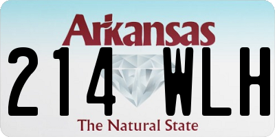 AR license plate 214WLH