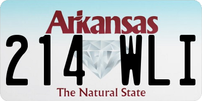 AR license plate 214WLI