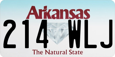 AR license plate 214WLJ