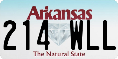 AR license plate 214WLL