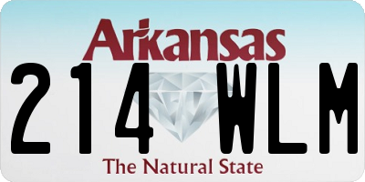 AR license plate 214WLM