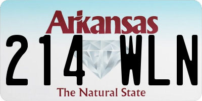 AR license plate 214WLN