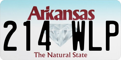 AR license plate 214WLP