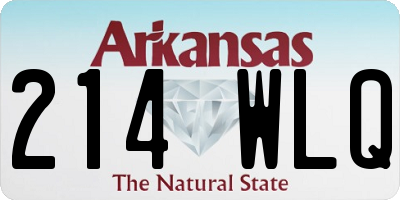 AR license plate 214WLQ