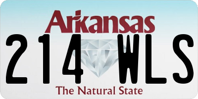 AR license plate 214WLS