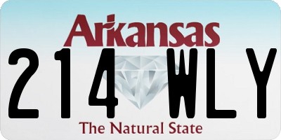AR license plate 214WLY