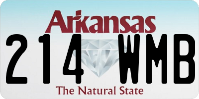 AR license plate 214WMB