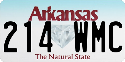 AR license plate 214WMC