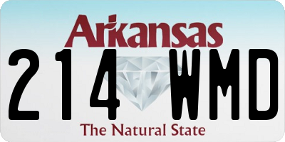AR license plate 214WMD