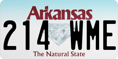 AR license plate 214WME