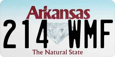 AR license plate 214WMF