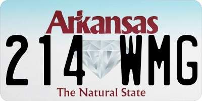 AR license plate 214WMG