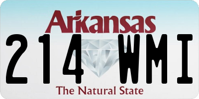 AR license plate 214WMI
