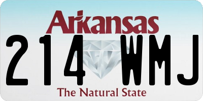 AR license plate 214WMJ