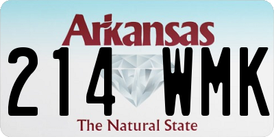 AR license plate 214WMK