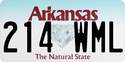 AR license plate 214WML