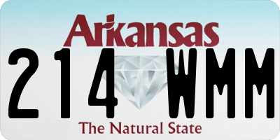 AR license plate 214WMM