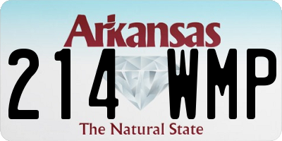 AR license plate 214WMP