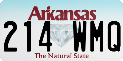 AR license plate 214WMQ