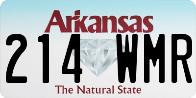 AR license plate 214WMR