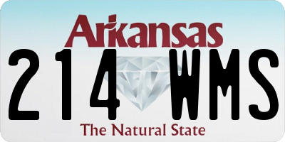 AR license plate 214WMS