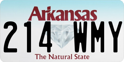 AR license plate 214WMY