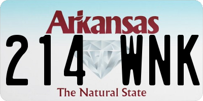AR license plate 214WNK