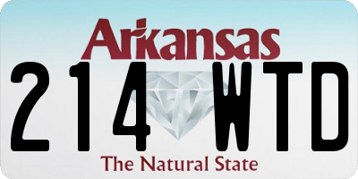 AR license plate 214WTD