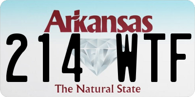 AR license plate 214WTF