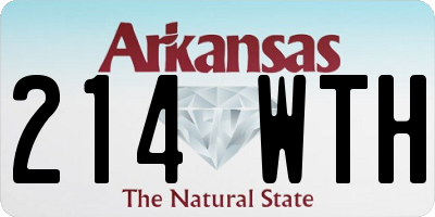 AR license plate 214WTH