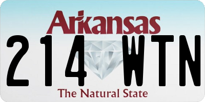 AR license plate 214WTN
