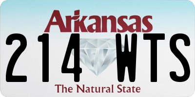 AR license plate 214WTS