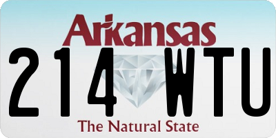 AR license plate 214WTU