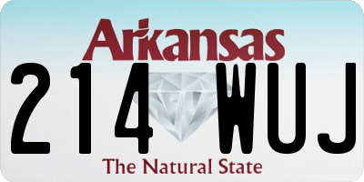 AR license plate 214WUJ