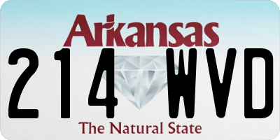AR license plate 214WVD